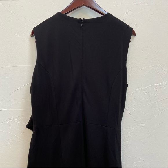 PROJECT GRAVITAS LUCILLE BLACK RUCHED VNECK PLUS FITTED SHAPEWEAR LUXE DRESS - Picture 16 of 16